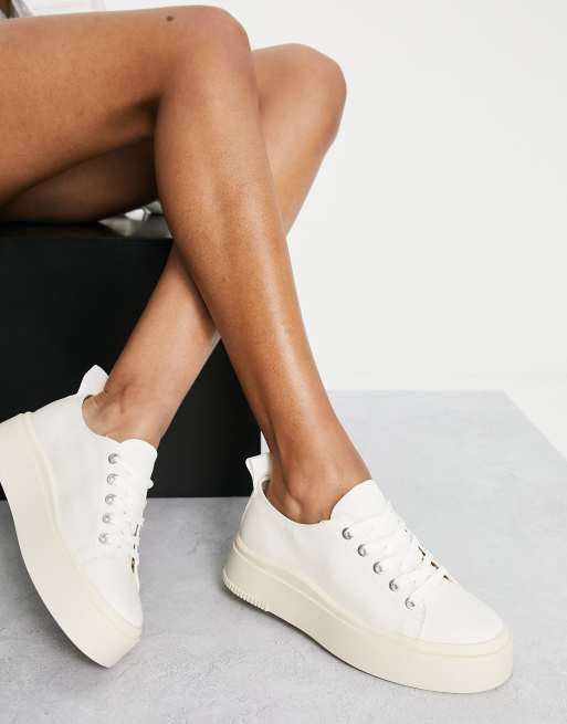 Vagabond Stacy in cream white leather ASOS