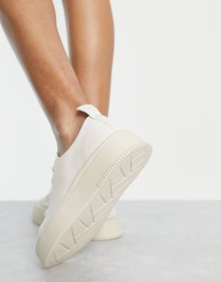 cream white trainers