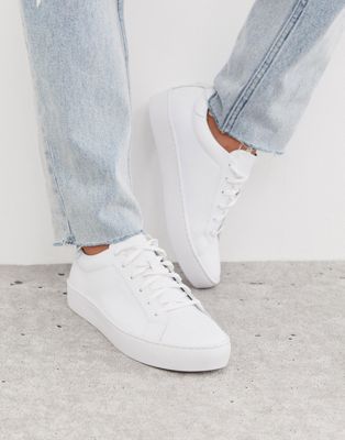 Vagabond Zoe leather sneakers in white | ASOS