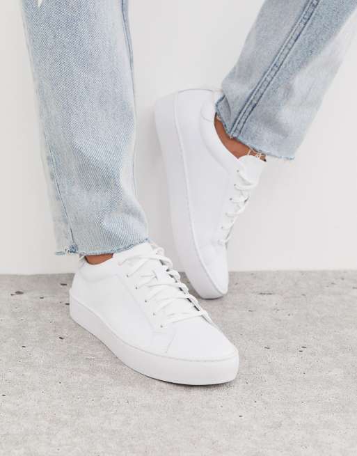 Verpletteren Dijk Taiko buik Vagabond Zoe leather sneakers in white | ASOS