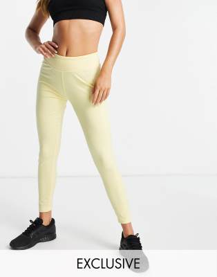 yellow active leggings