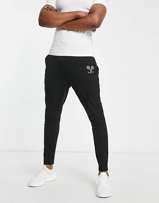 VAI21 Active slim trackies in black (part of a set)