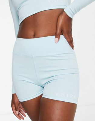 VAI21 booty shorts co-ord in pastel blue - ASOS Price Checker