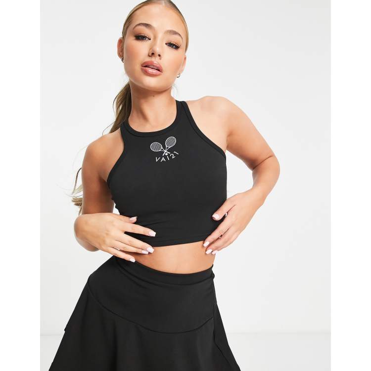 ASOS 4505 active tank top with inner bra in black