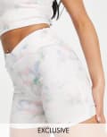 [VAI21] VAI21 cross over legging shorts in tie dye (part of a set)-Multi 6 Tie dye