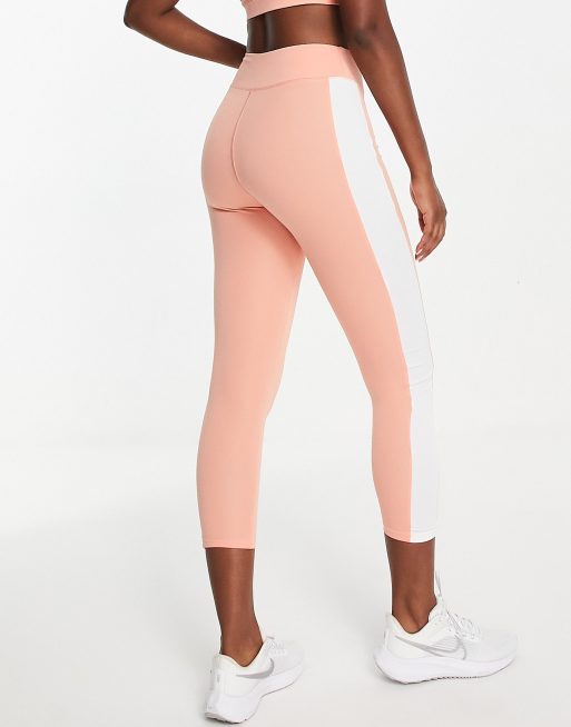 VAI21 Legging long d ensemble avec bande lat rale Orange ASOS