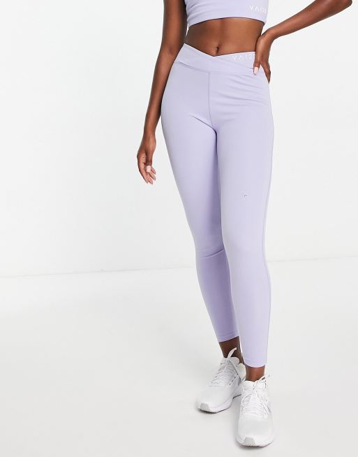 VAI21 - Lyslilla leggings med V-formet talje - Del af sæt