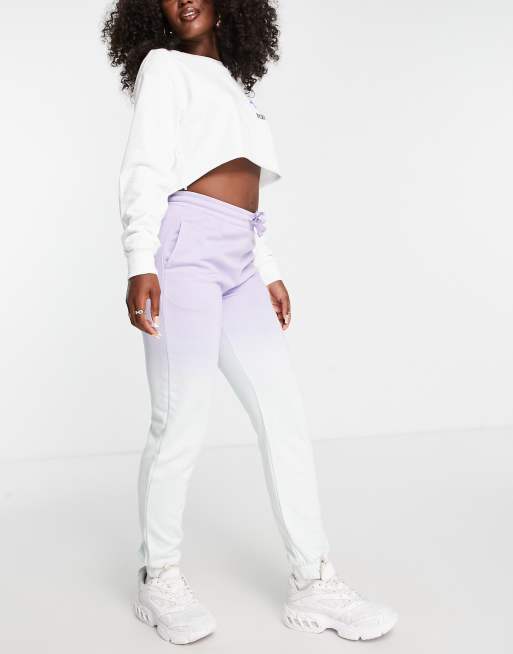 VAI21 ombre dip dye co ord joggers in pastel blue and lilac ASOS