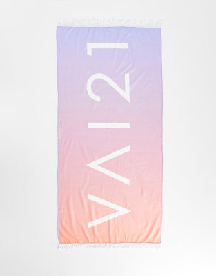 VAI21 VAI21 ombre swim towel in orange and lilac-Multi