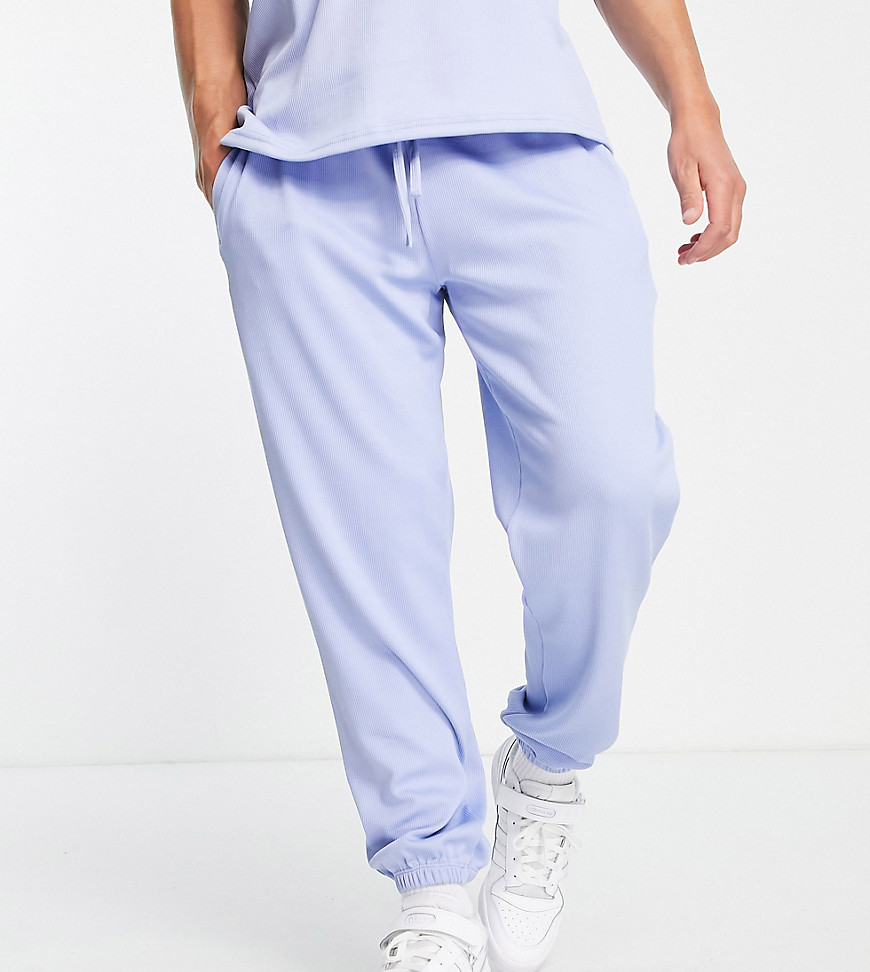 VAI21 ribbed joggers in ice blue