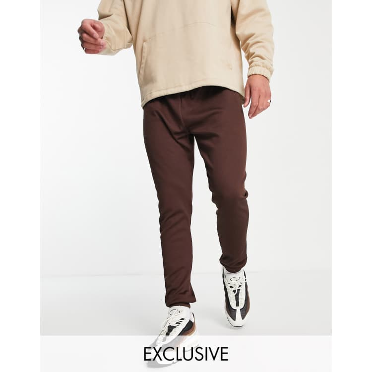 VAI21 ribbed skinny joggers in pruce ASOS