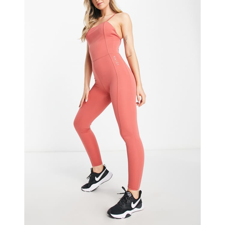 Red best sale unitard jumpsuit