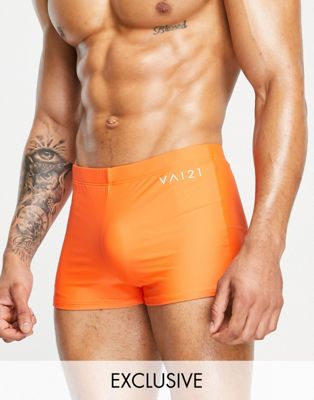 VAI21 swim trunks in orange