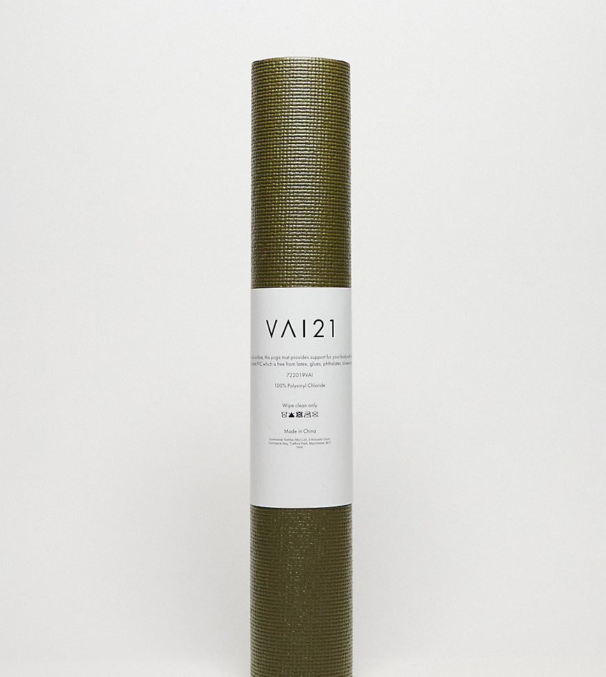 Vai21 Yoga Mat In Khaki-green