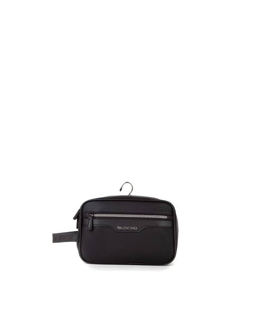 Valenino Bags – Efeo – Czarna kosmetyczka z kieszeniami i wieszakiem