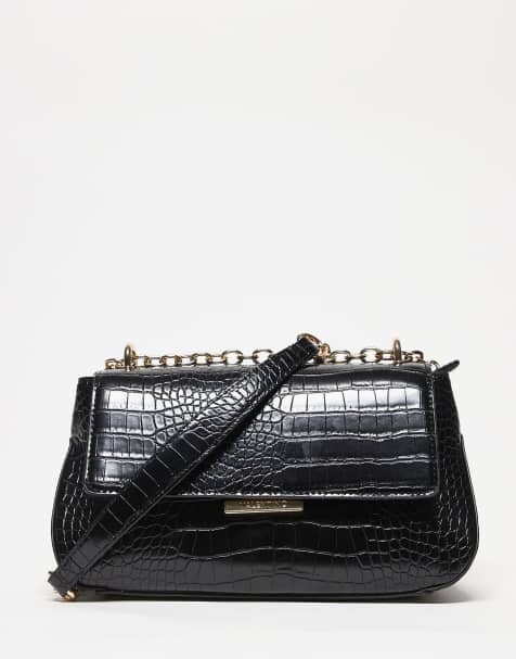 Valentino - Afrodite - Schoudertas met slangenprint en crossbody band in zwart - view 1