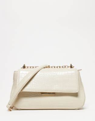 Valentino - Afrodite - Schultertasche in Steinbeige mit Schlangenmuster und Umhängeriemen-Neutral