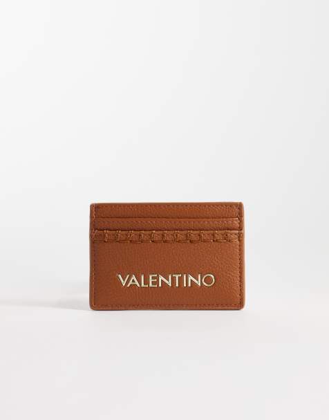 Valentino - Aleksandra - Porte-cartes tissé avec surpiqûres - Marron - view 1
