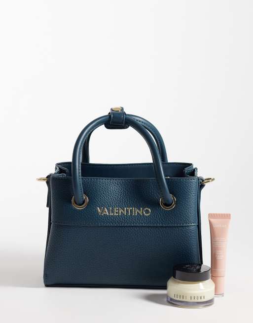 Valentino - Alexia - Borsa a tracolla con manico corto color verde-azzurro intenso, 2 di 4