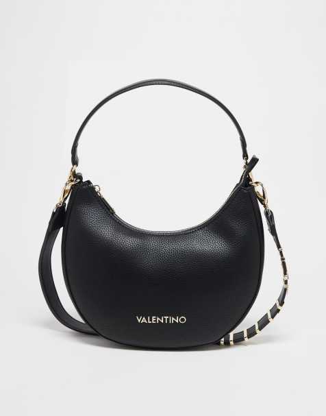 Valentino – Alexia – Czarna torebka na ramię typu saddle - view 1