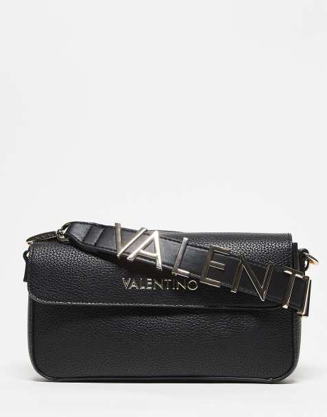 Valentino Alexia flap shoulder bag with crossbody strap in black  - BLACK - view 1