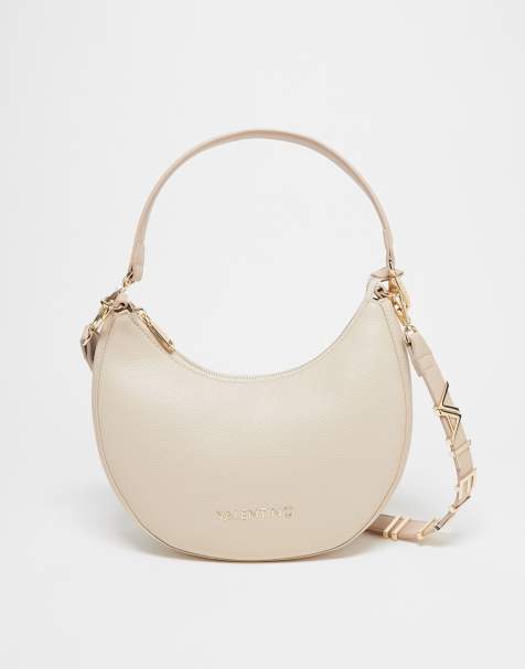 Valentino Alexia saddle shoulder bag in ecru - CREAM - view 1