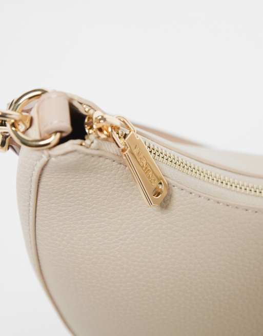 Valentino Bags - Alexia - Borsa a tracolla écru con logo metallico