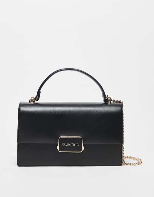 Valentino - Alpheus - Sort crossbody-taske med flaplukning 