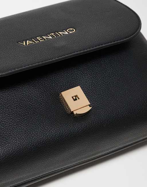 Valentino - Arcadia - Sort crossbody-taske med flap og kædestrop, 2 af 3