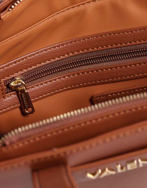Valentino Aury Re shopper tote bag with crossbody strap in brown - BROWN, 4 of 4