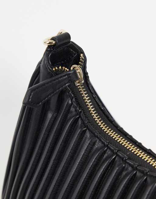 Valentino Bags – Abete – Plissierte Minitasche in Schwarz, 4 von 4