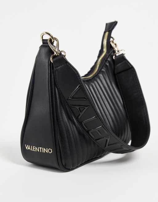 Valentino Bags - Abete - Sort minitaske med plisseringer