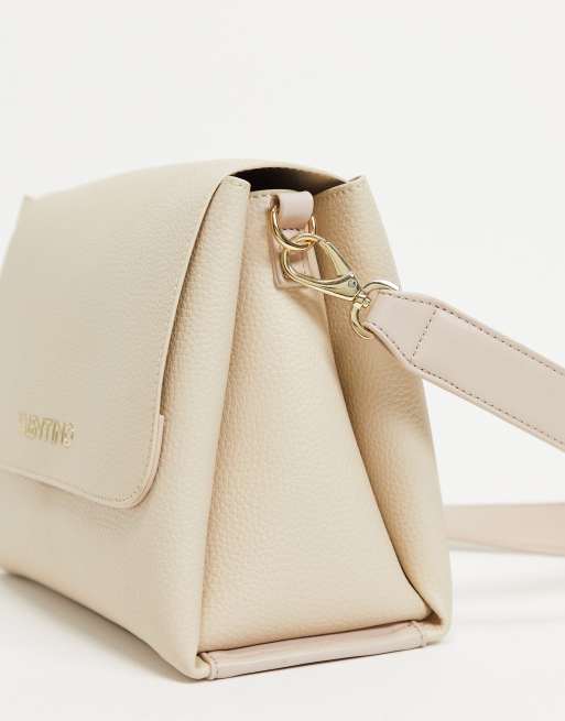 Valentino Bags Alexia metal logo strap cross body bag in white, 2 of 4