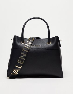 Valentino Bags Alexia tote bag with cross body strap in black