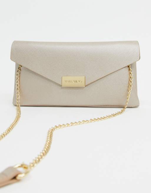 Gold valentino hot sale clutch bag