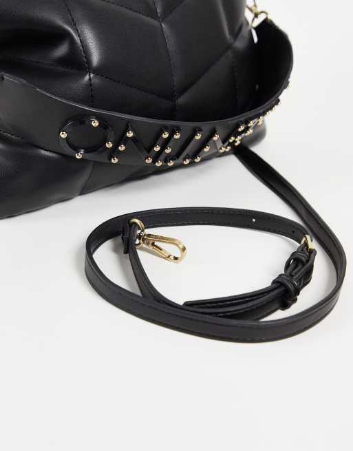 Valentino Garavani Supervee Black Raffia Shoulder Bag - Tabita