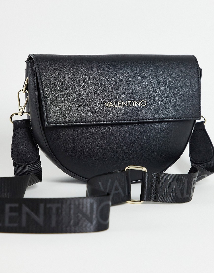 Valentino Bags Bigs Cross Body Saddle Bag In Black