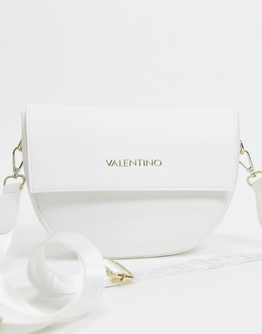 Valentino Bags Bigs cross body saddle bag in white