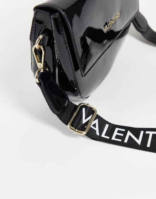 Black patent valentino bag online