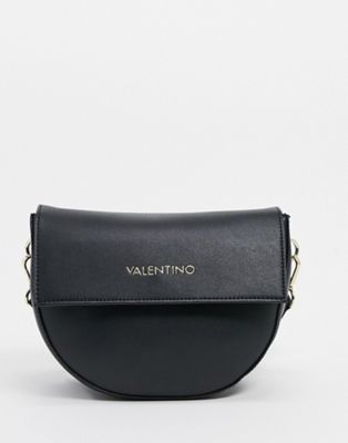 Valentino Bags – Bigs – Umhängetasche mit Logoriemen in Schwarz