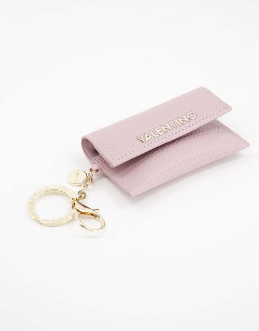 Pink Signature Card Holder Case Keychain Wallet New Coin Purse