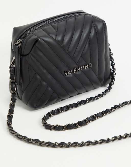 Black crossbody with chain hot sale