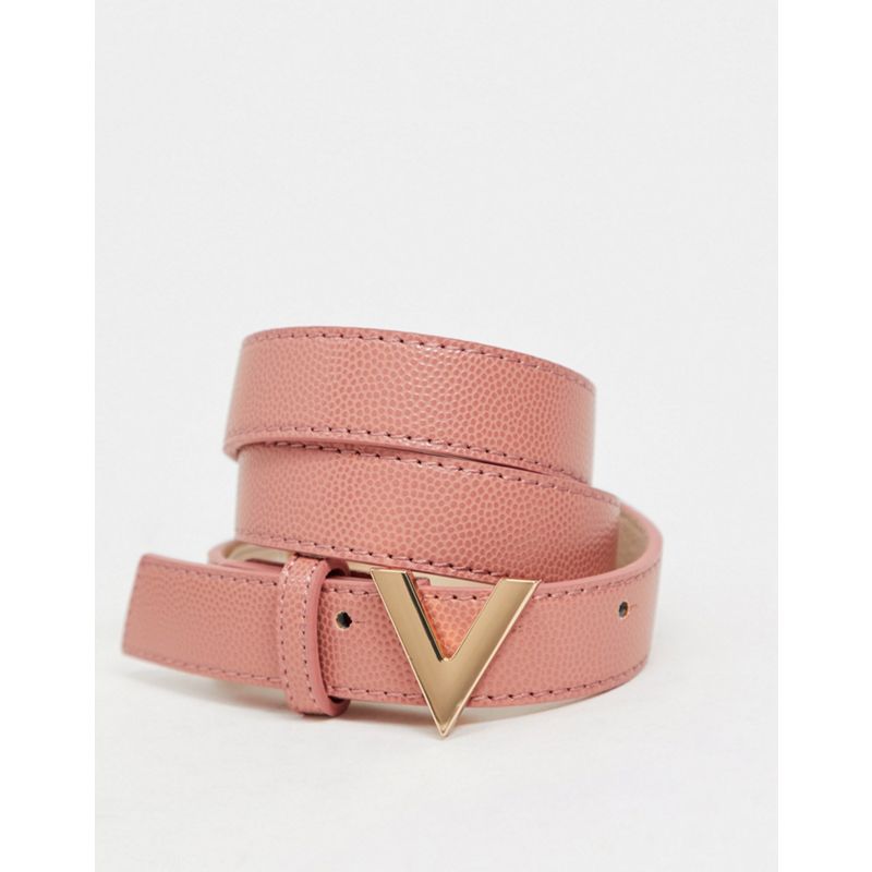 mHbs4 Designer Valentino Bags - Divina - Cintura rosa con fibbia a V