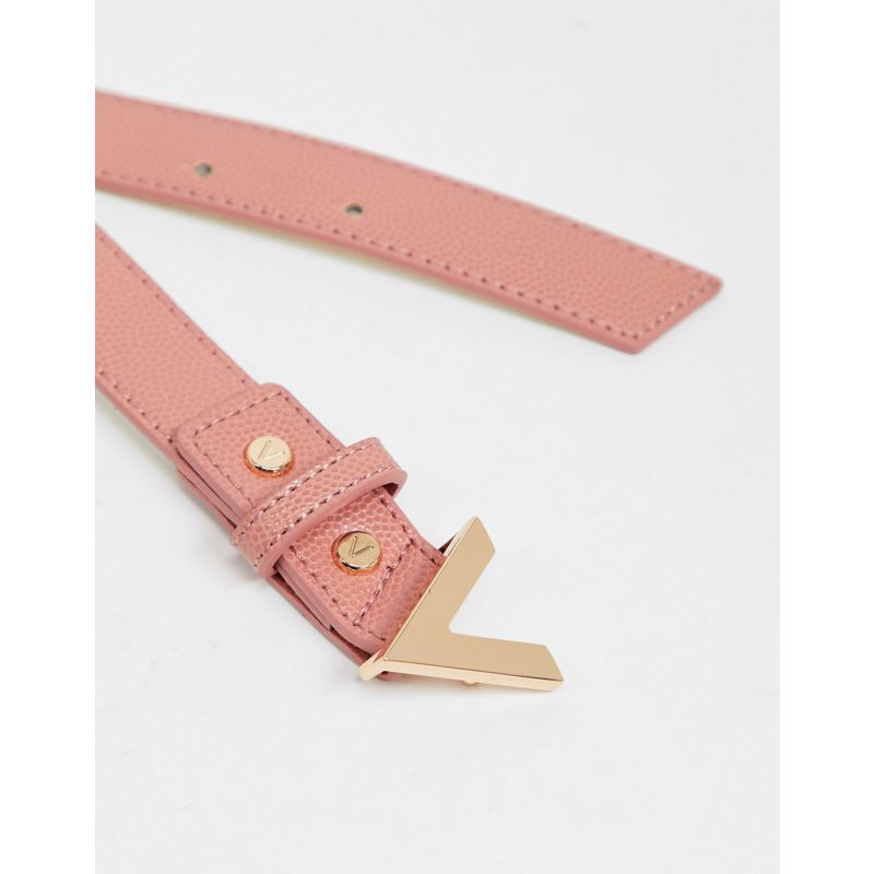 mHbs4 Designer Valentino Bags - Divina - Cintura rosa con fibbia a V