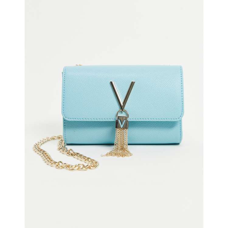 Valentino Bags Divina foldover tassel detail cross body bag in