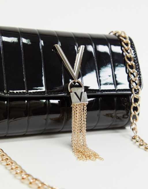 Valentino Bags Womens Divina Small Fold Over Clutch Bag With Chain