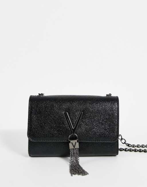 løbetur Bangladesh Grudge Valentino Bags - Divina - Sort crossbody-taske med glimmer | ASOS