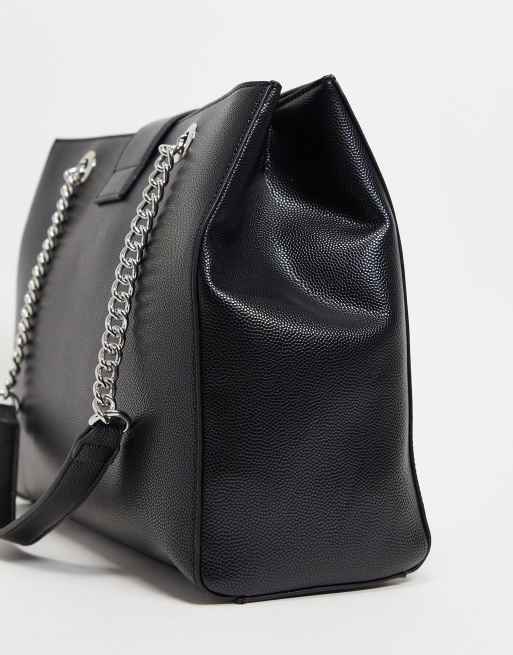 Valentino Womens Black Divina Large Tote Bag