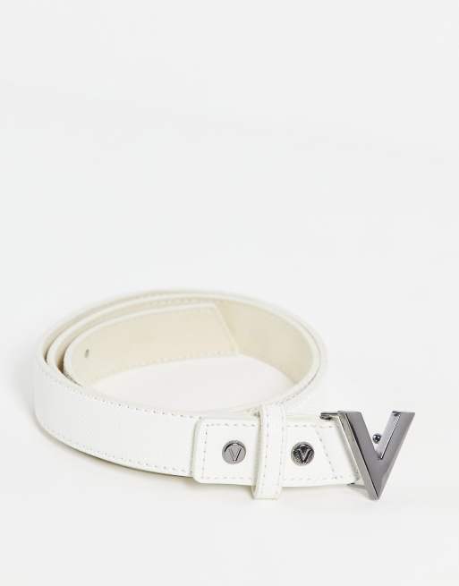 White deals valentino belt