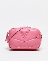 Valentino Bags Ocean Re Small Cross Body Bag In Pink Logo Print